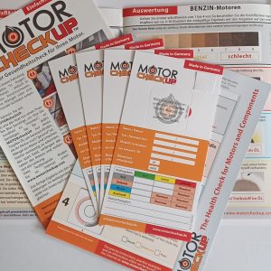 Four pieces of MOTORcheckUP tests to check the health status of engines plus shipping €2.50